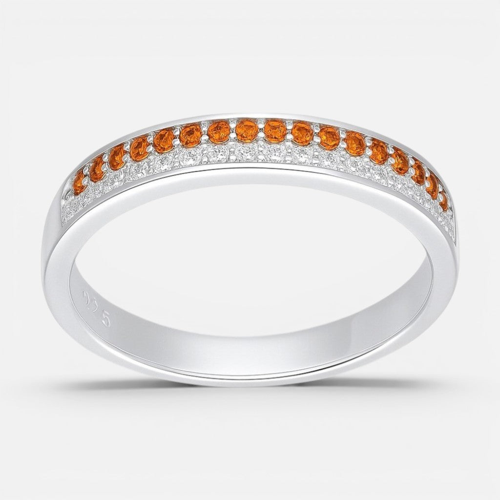Anillo Cintillo Circones Naranja