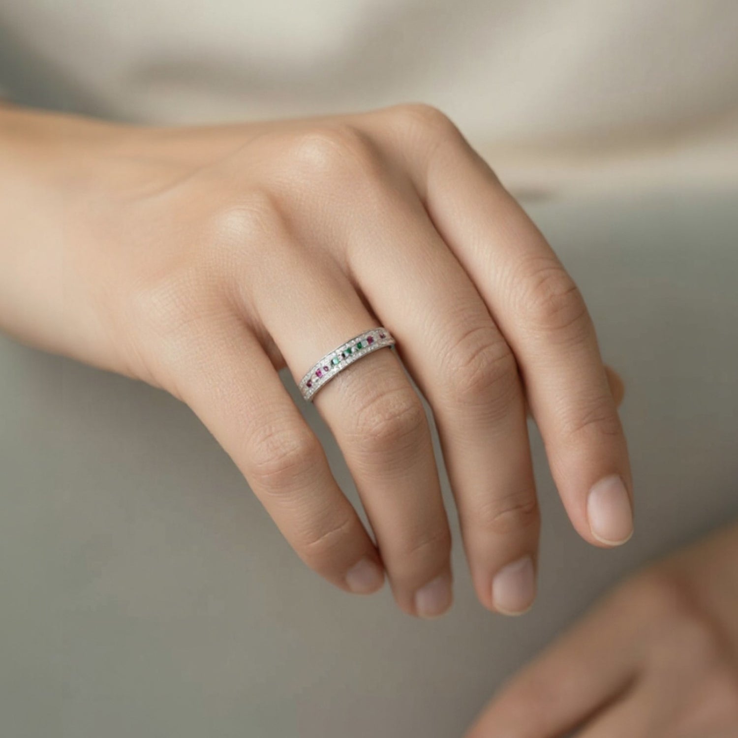 Anillo Cintillo Circones Multicolor