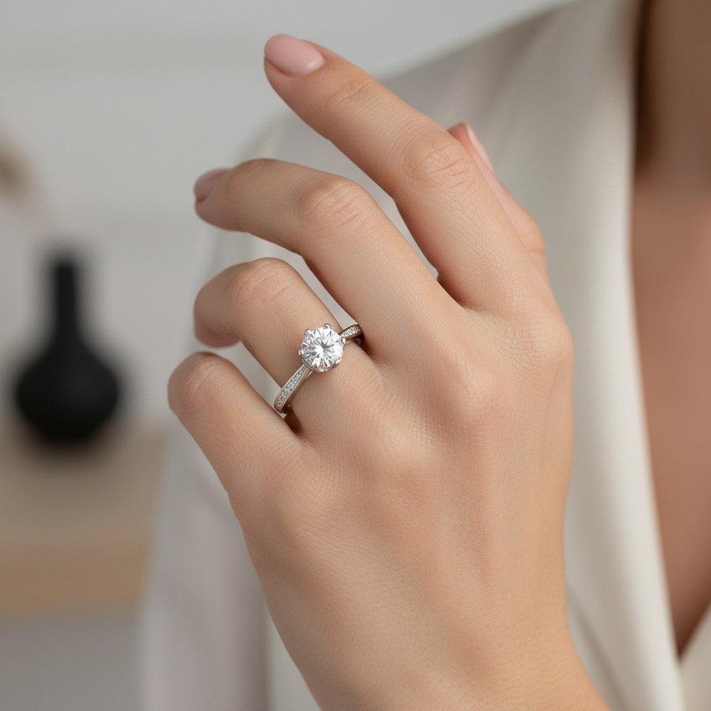 Anillo Circón Solitario