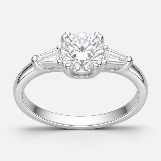 Anillo Solitario Moissanita