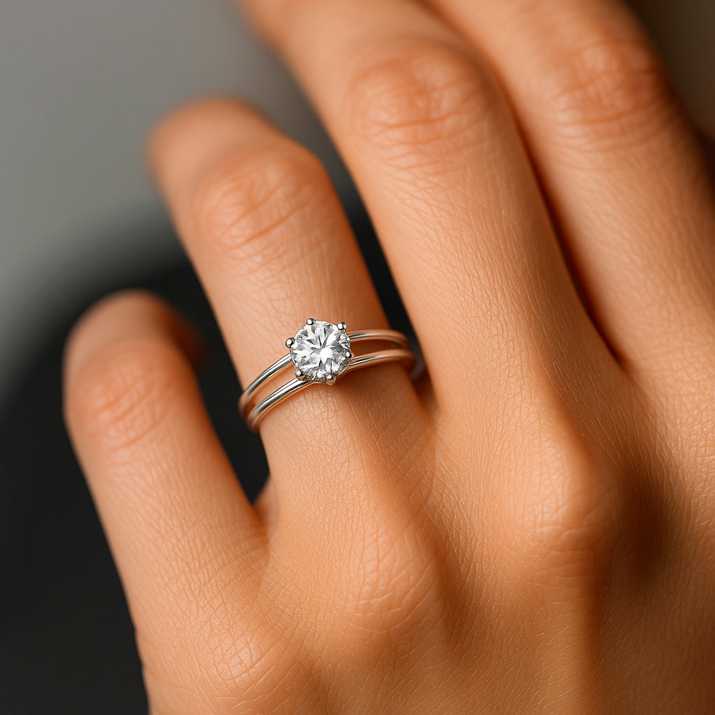 Anillo Circón Solitario