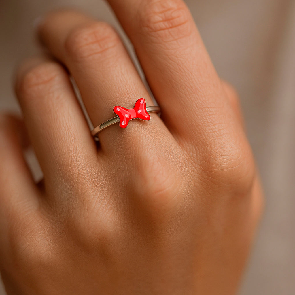 Anillo Lazo Coquette Esmaltado