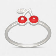Anillo Cereza Esmaltada