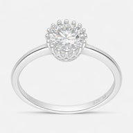Anillo Solitario Moissanita