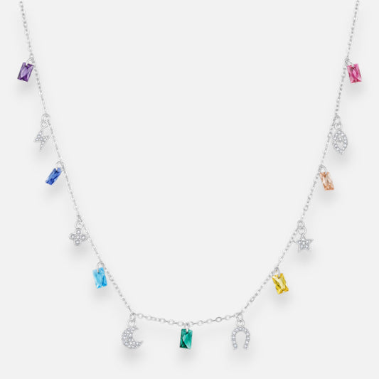 Collar de la Suerte Cristales Hecho con Swarovski® 7 Chakras