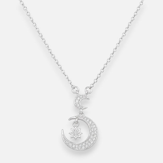 Collar Media Luna Estrella Circones