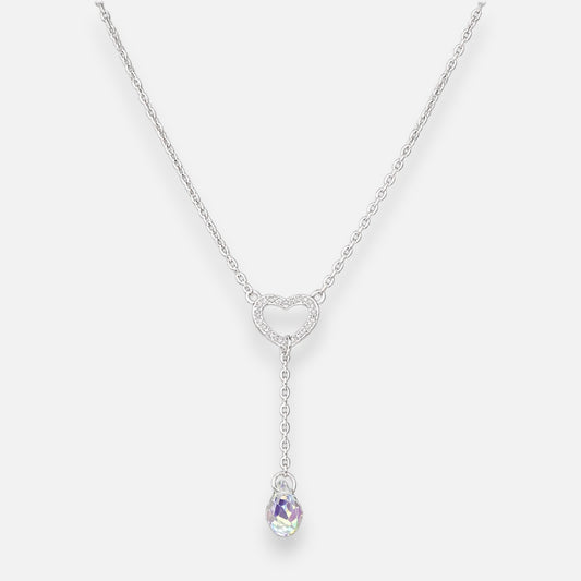 Collar Corazón Circones Cristal Hecho con Swarovski® Tornasol