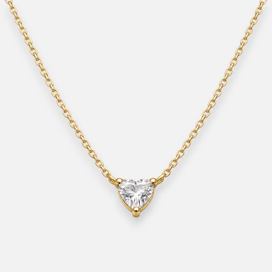 Collar Corazón Circón