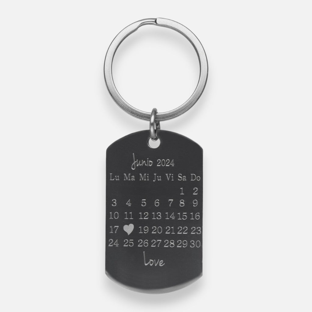 Llavero Calendario Personalizado 50x30 mm