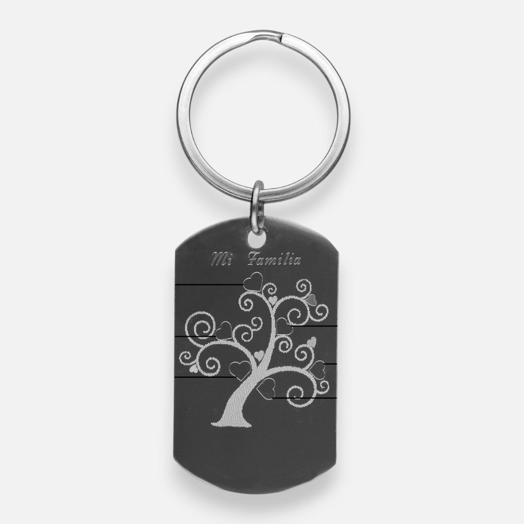 Llavero Mi Familia Personalizado 50x30 mm