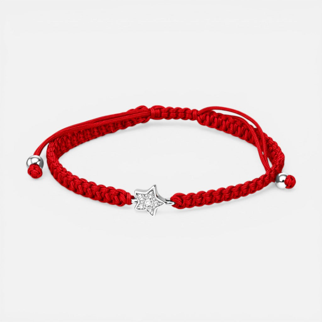 Pulsera Ajustable Hilo Rojo Estrella Circones