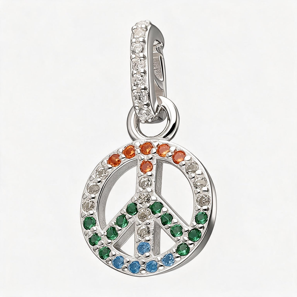 Colgante Símbolo Amor y Paz Circones Multicolor