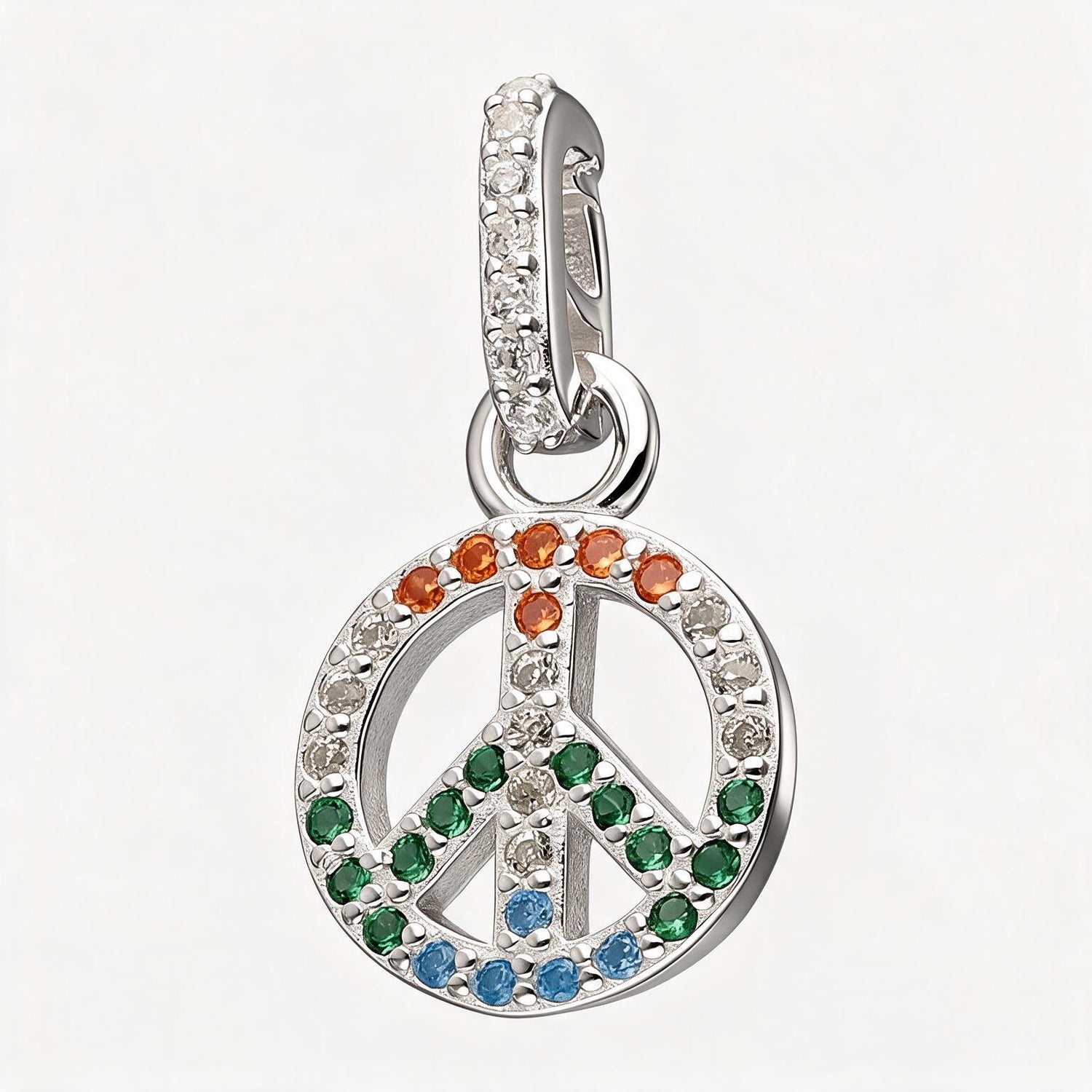 Colgante Símbolo Amor y Paz Circones Multicolor