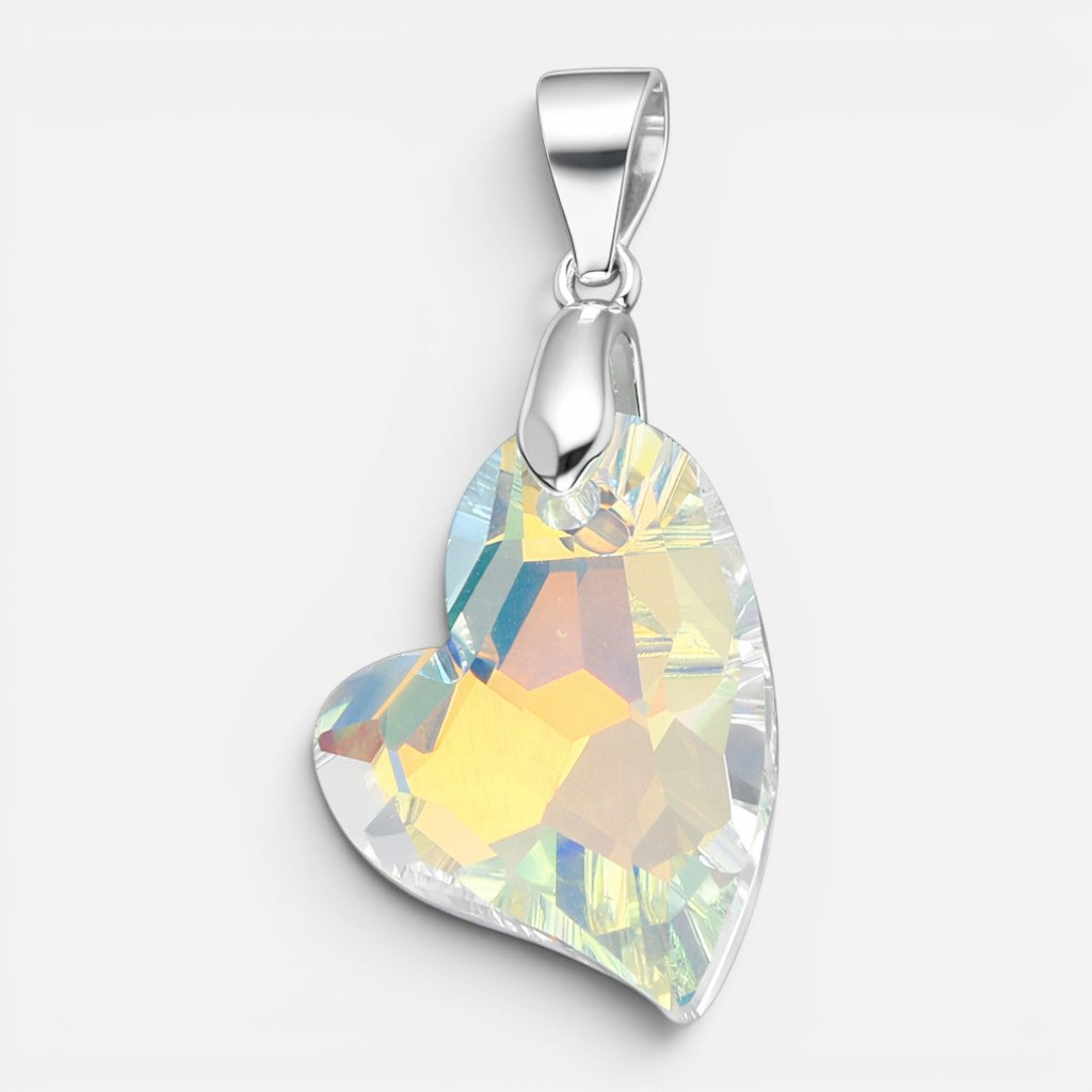 Colgante Corazón Hecho con Cristal Swarovski® Tornasol