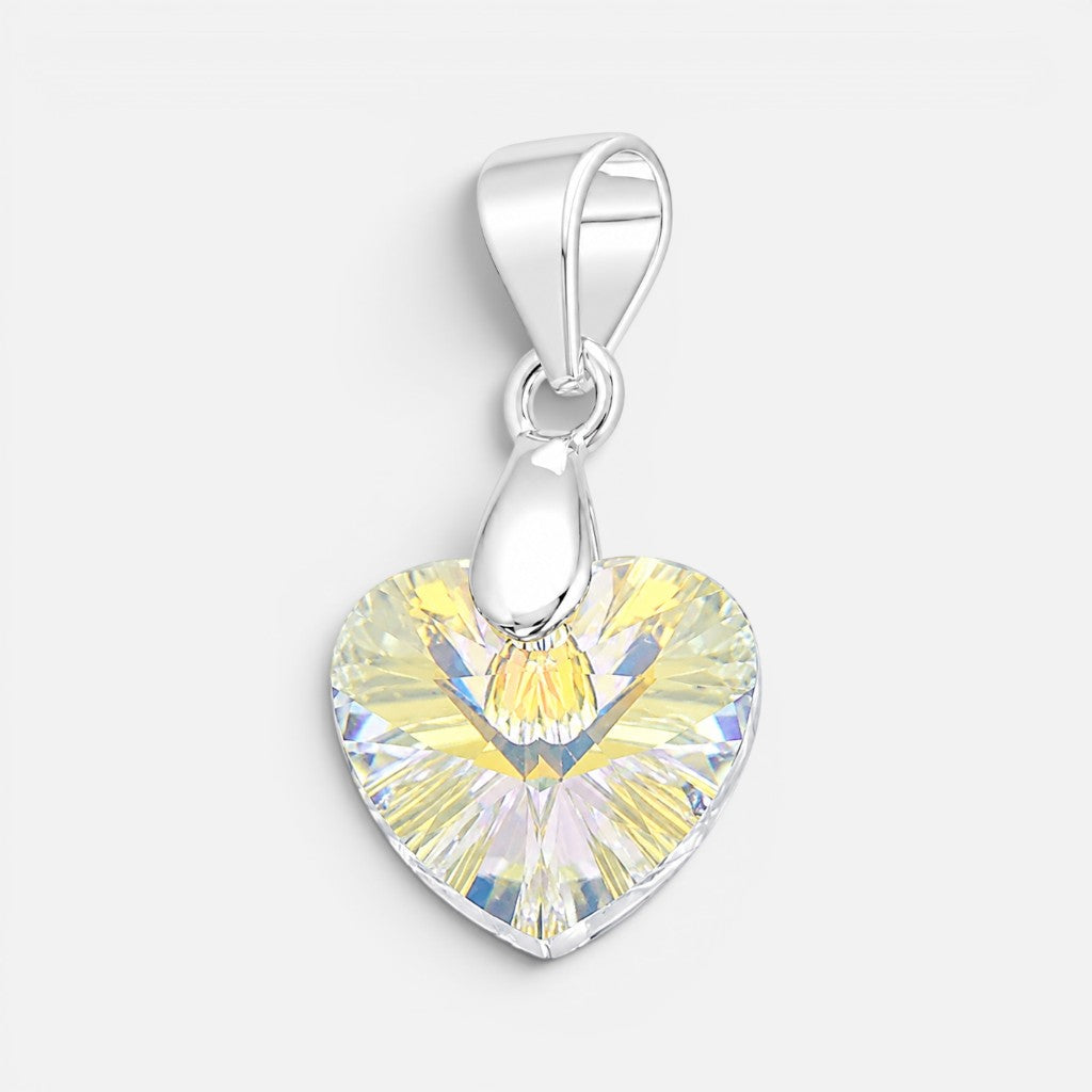 Colgante Corazón Hecho con Cristal Swarovski® Tornasol