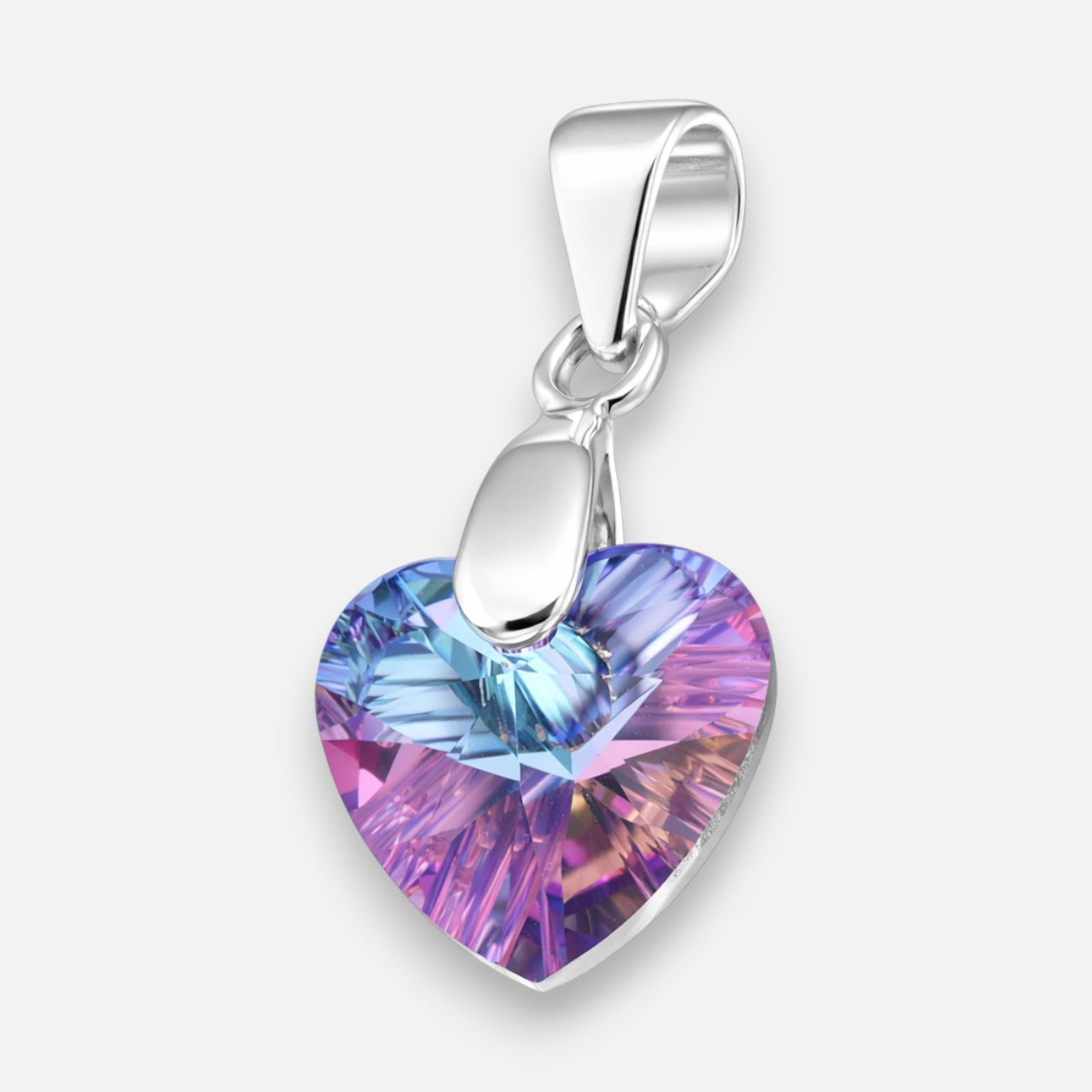 Colgante Corazón Hecho con Cristal Swarovski® Tornasol