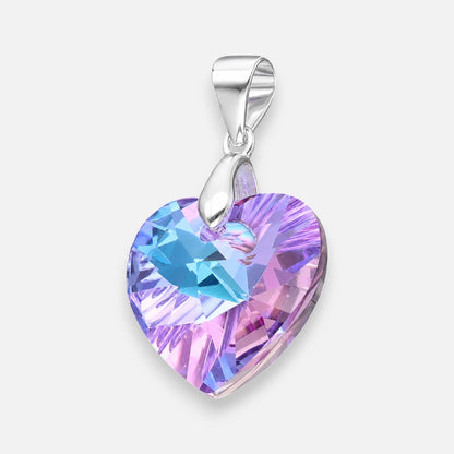 Colgante Corazón Hecho con Cristal Swarovski® Lila