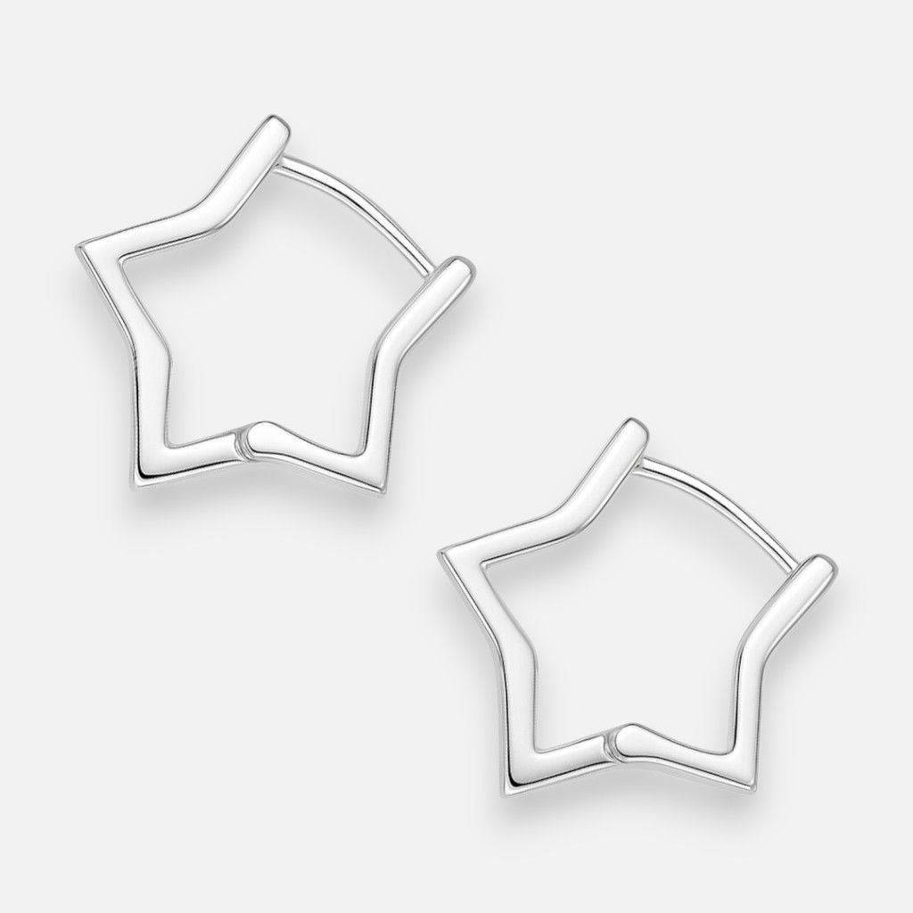 Argolla Huggie Estrella 14 mm