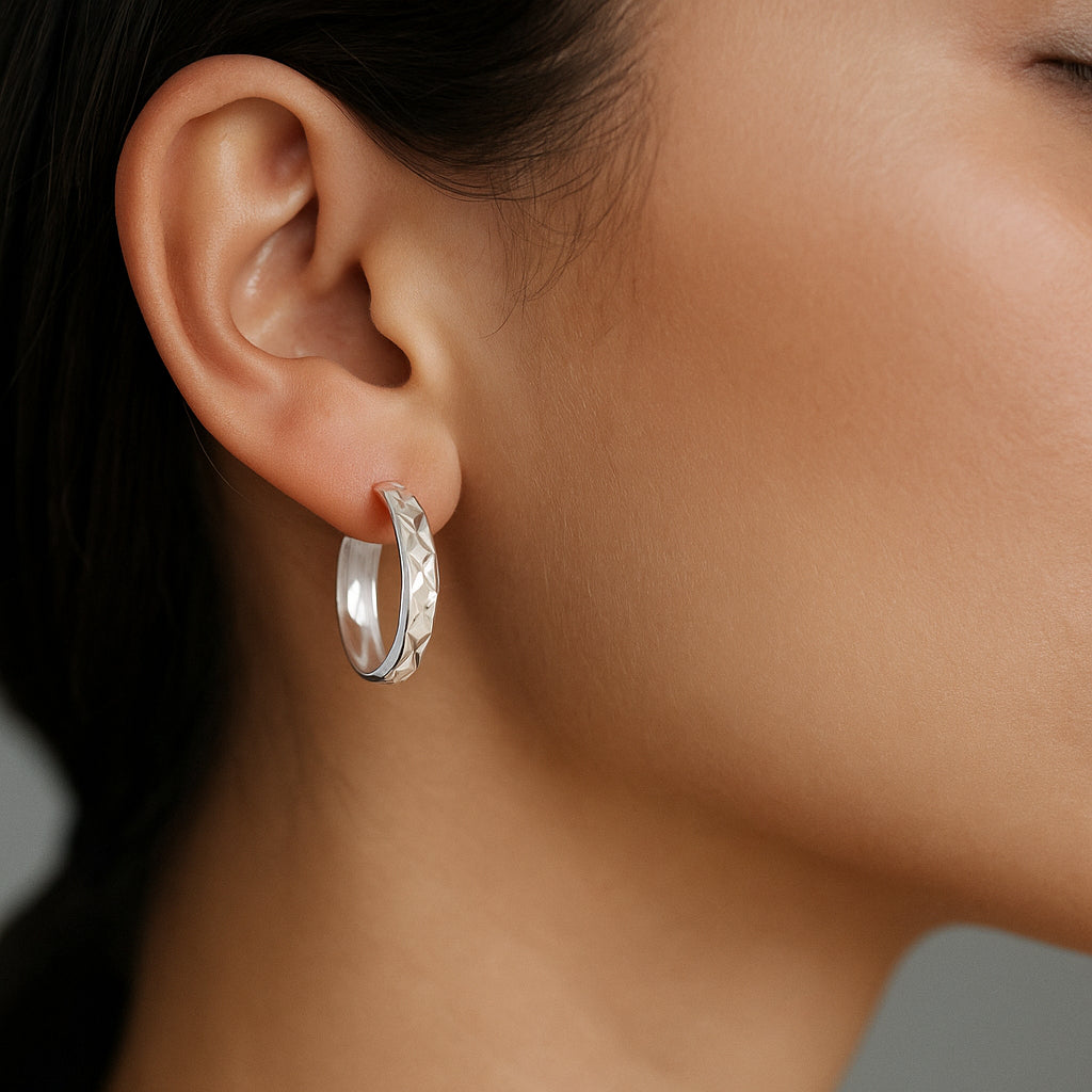 Argolla Facetada 20 mm