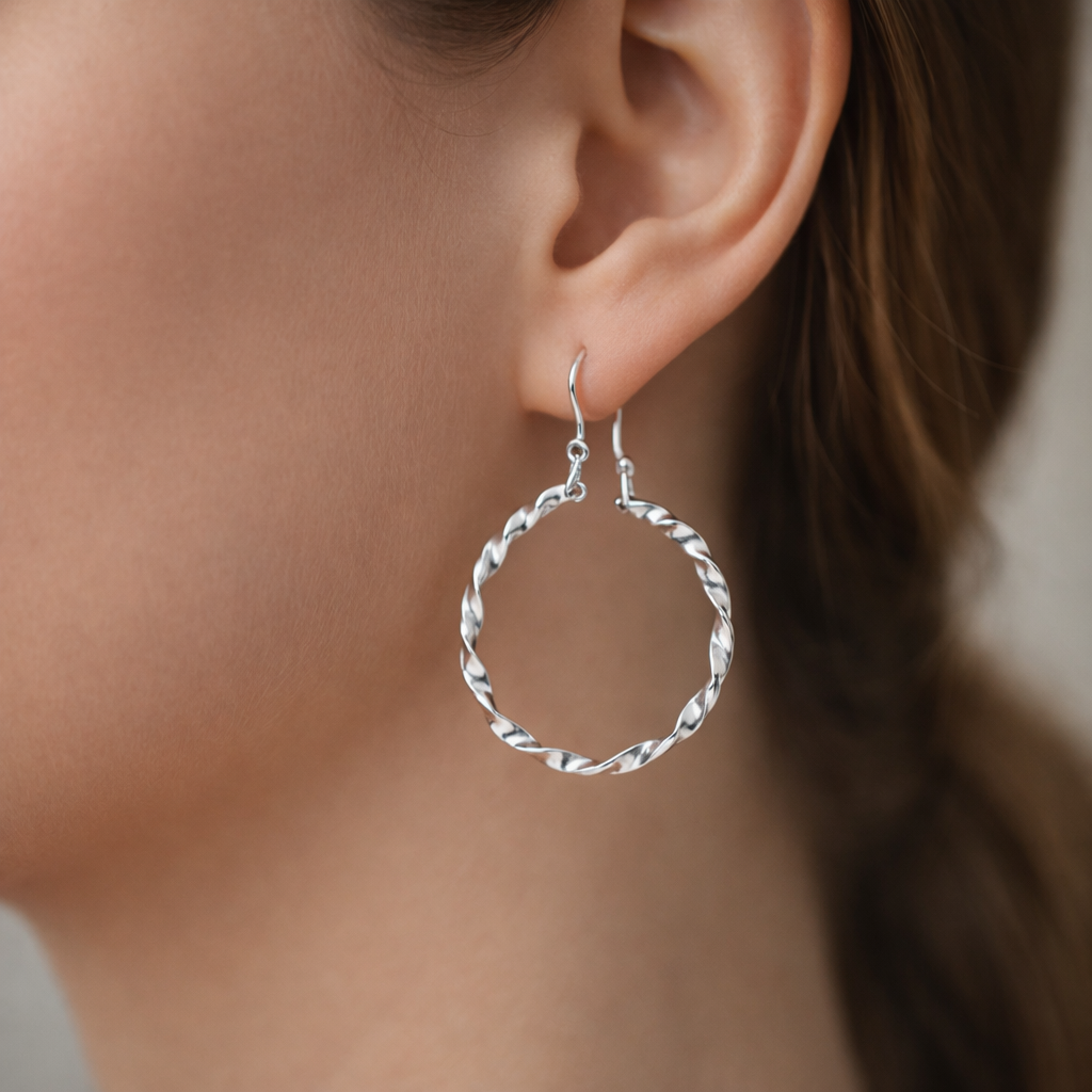 Argolla Lisa Entorchada 30 mm