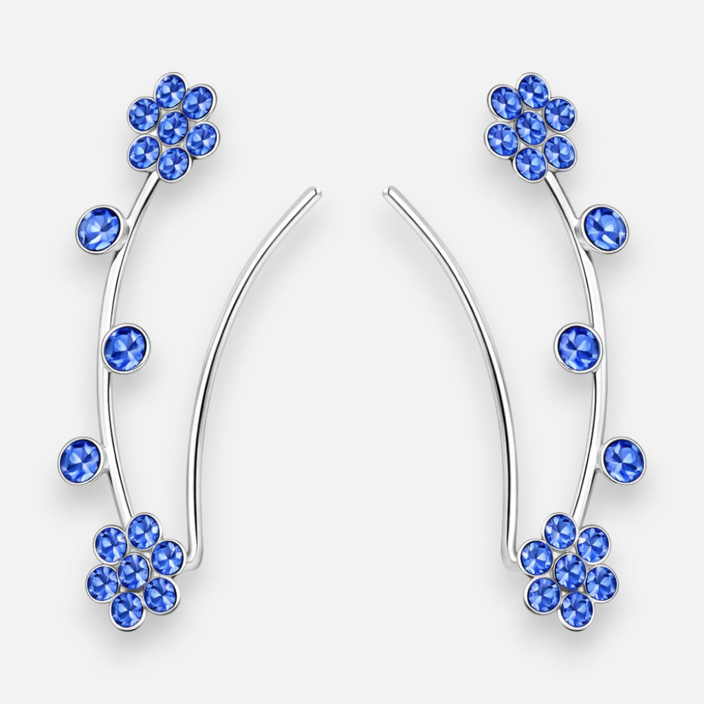 Aro Trepador Flores Cristales Azules