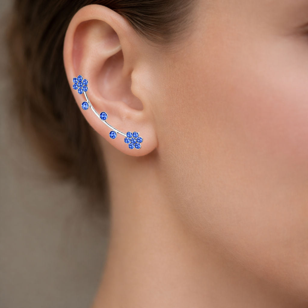 Aro Trepador Flores Cristales Azules