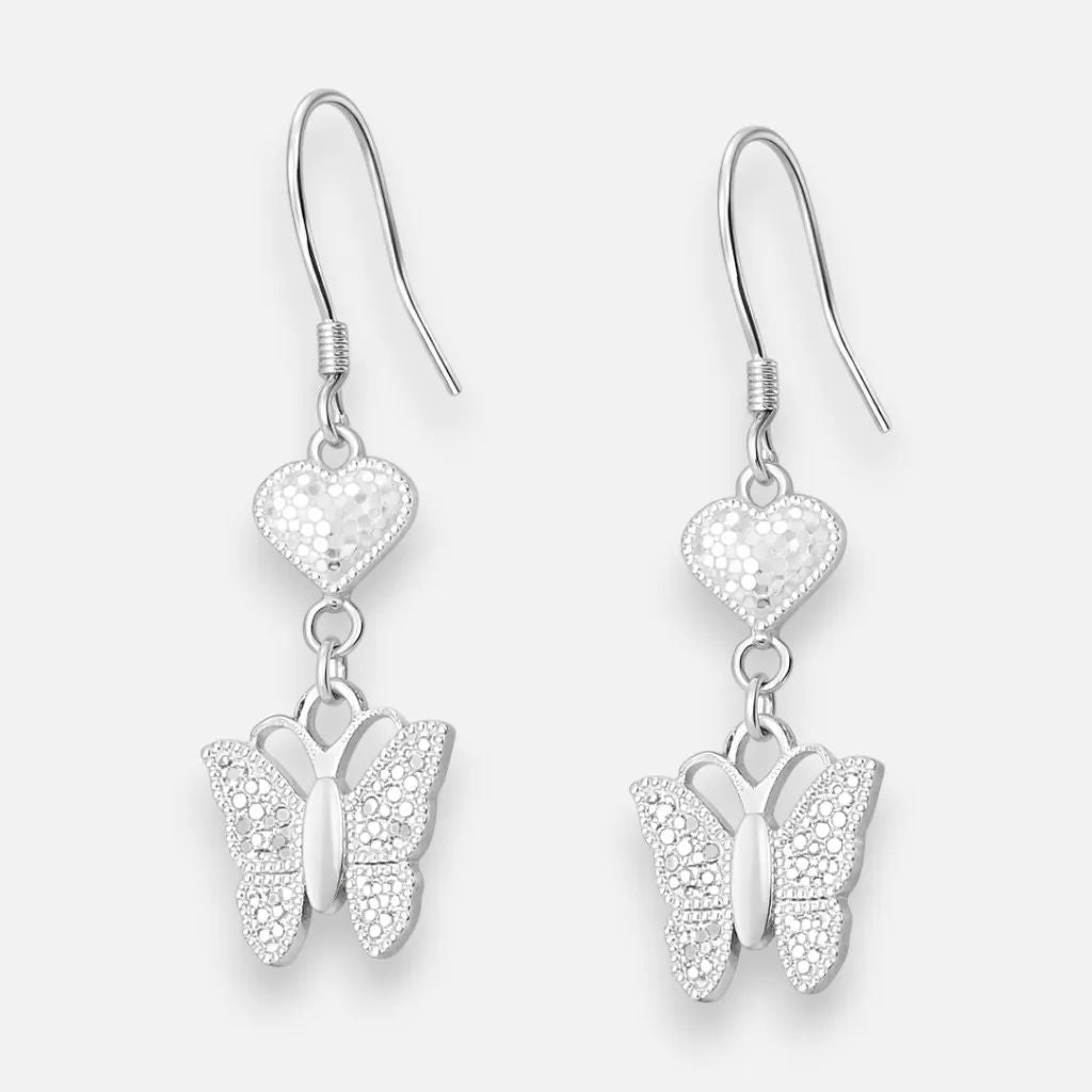 Aro Corazón Mariposa Facetada