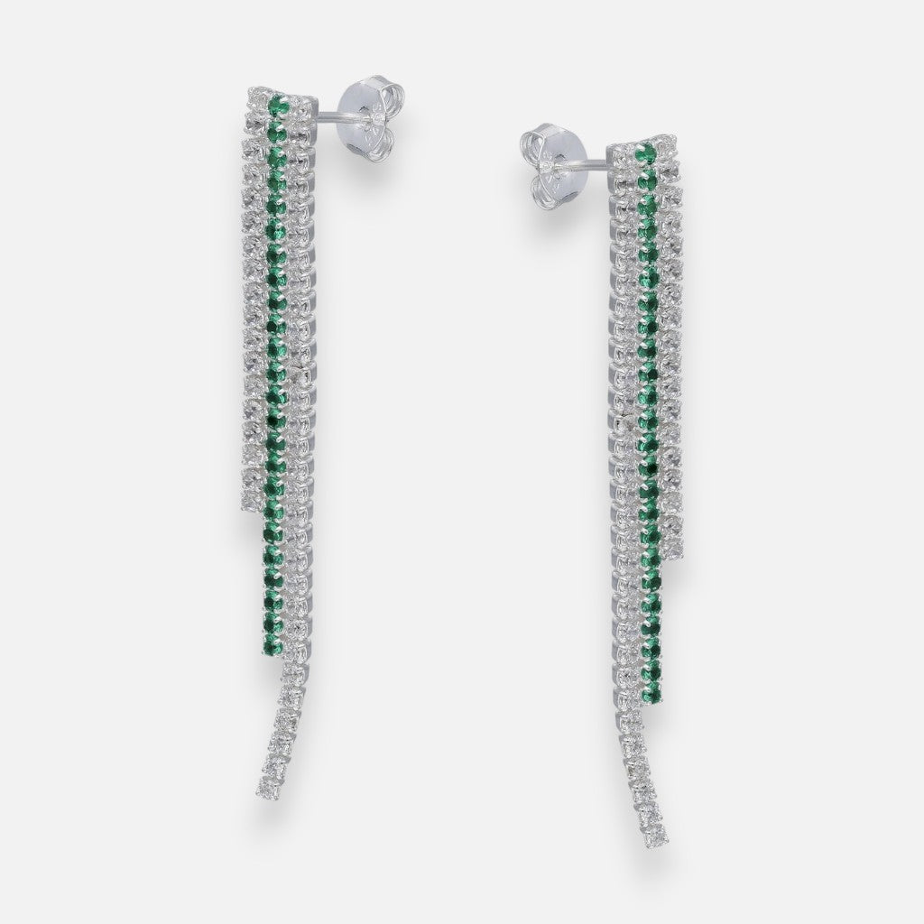 Aro Cadena Circones Tenis  Esmeralda