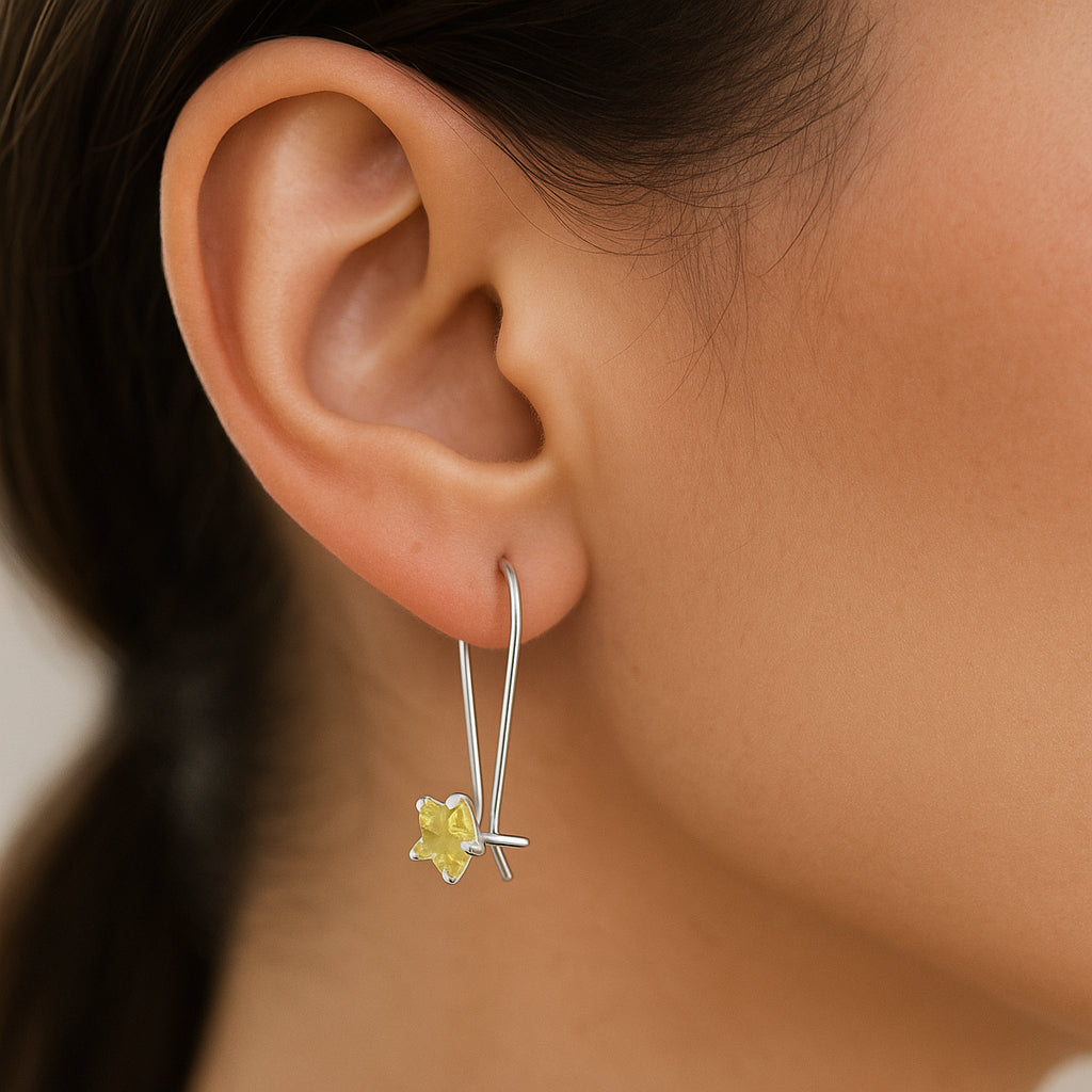 Aro Estrella Circón Peridot 6 mm