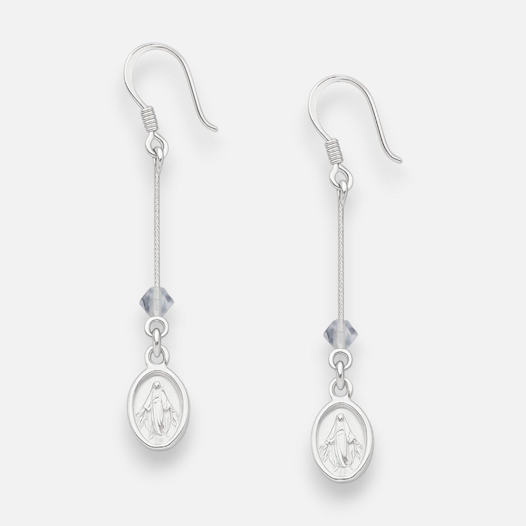 Aro Virgen de los Rayos Milagrosa Cristal Tornasol