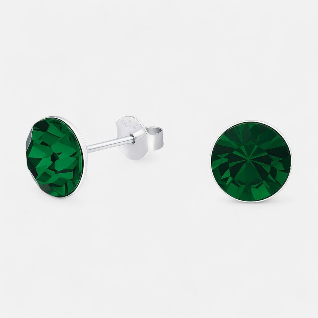 Aro Hecho con Cristal Swarovski® Verde 8 mm
