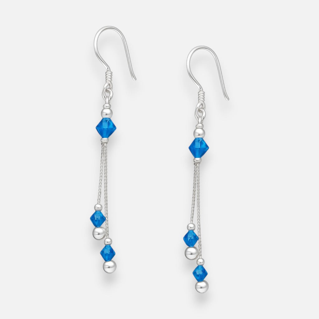 Aro Esferas Cristales Azul