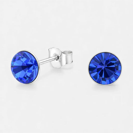 Aro Cristal Hecho con Swarovski® Azul 6 mm