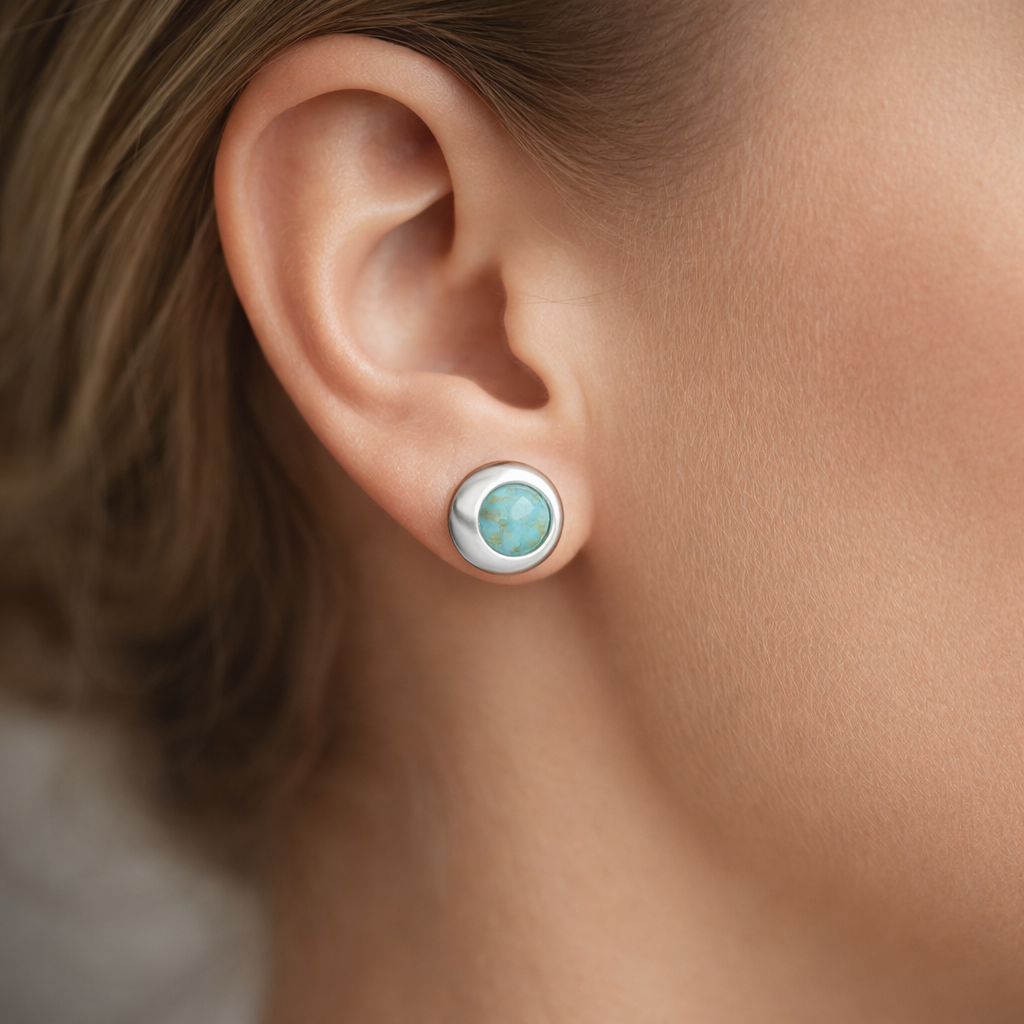 Aro Círculo Turquesa 7 mm