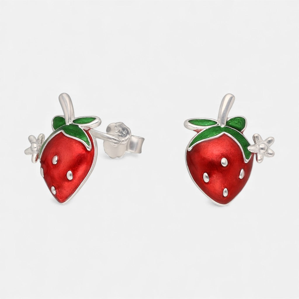 Aro Frutilla Esmaltada