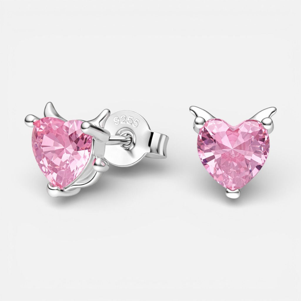 Aro Corazón Circón Rosa Francia