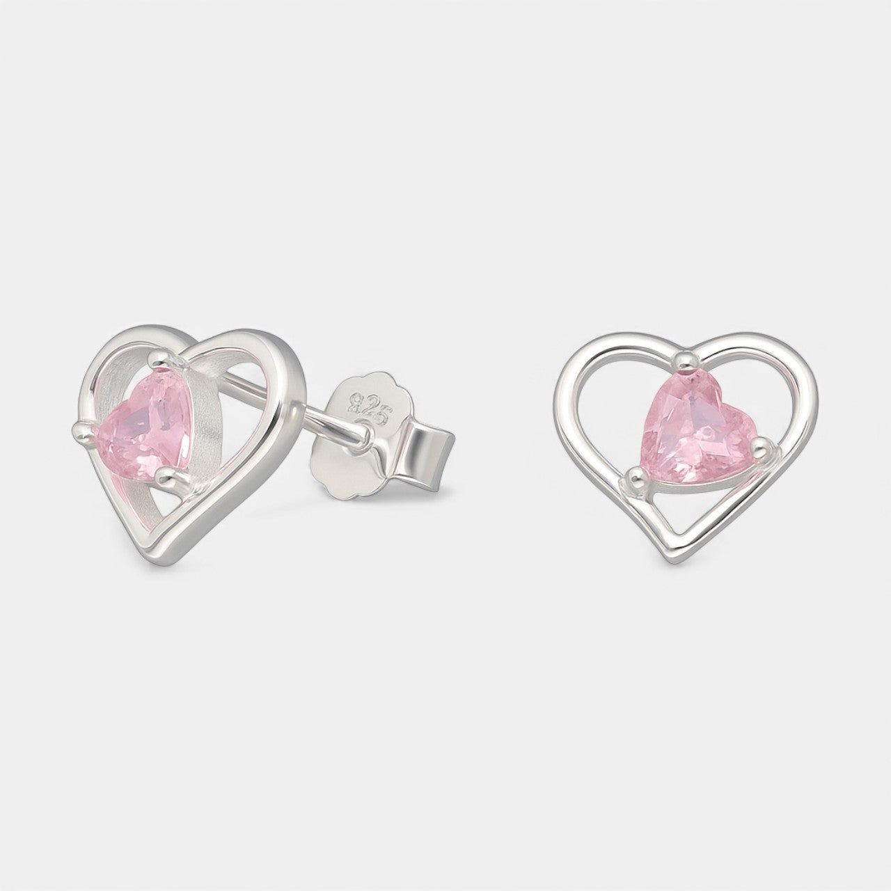Aro Corazón Circón Rosa Francia