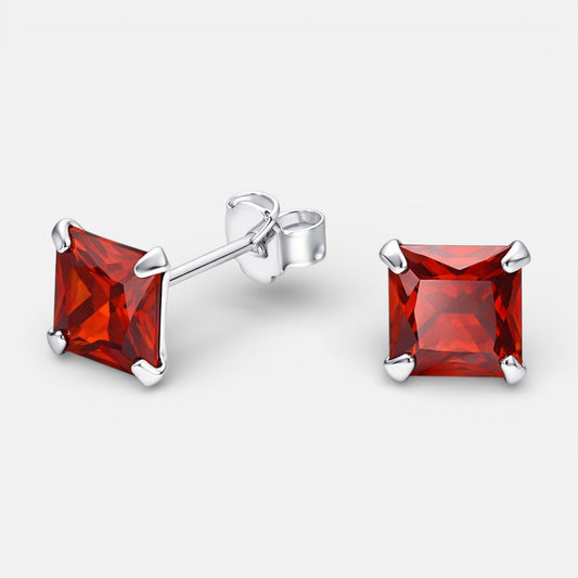 Aro Circón Granate 6x6 mm