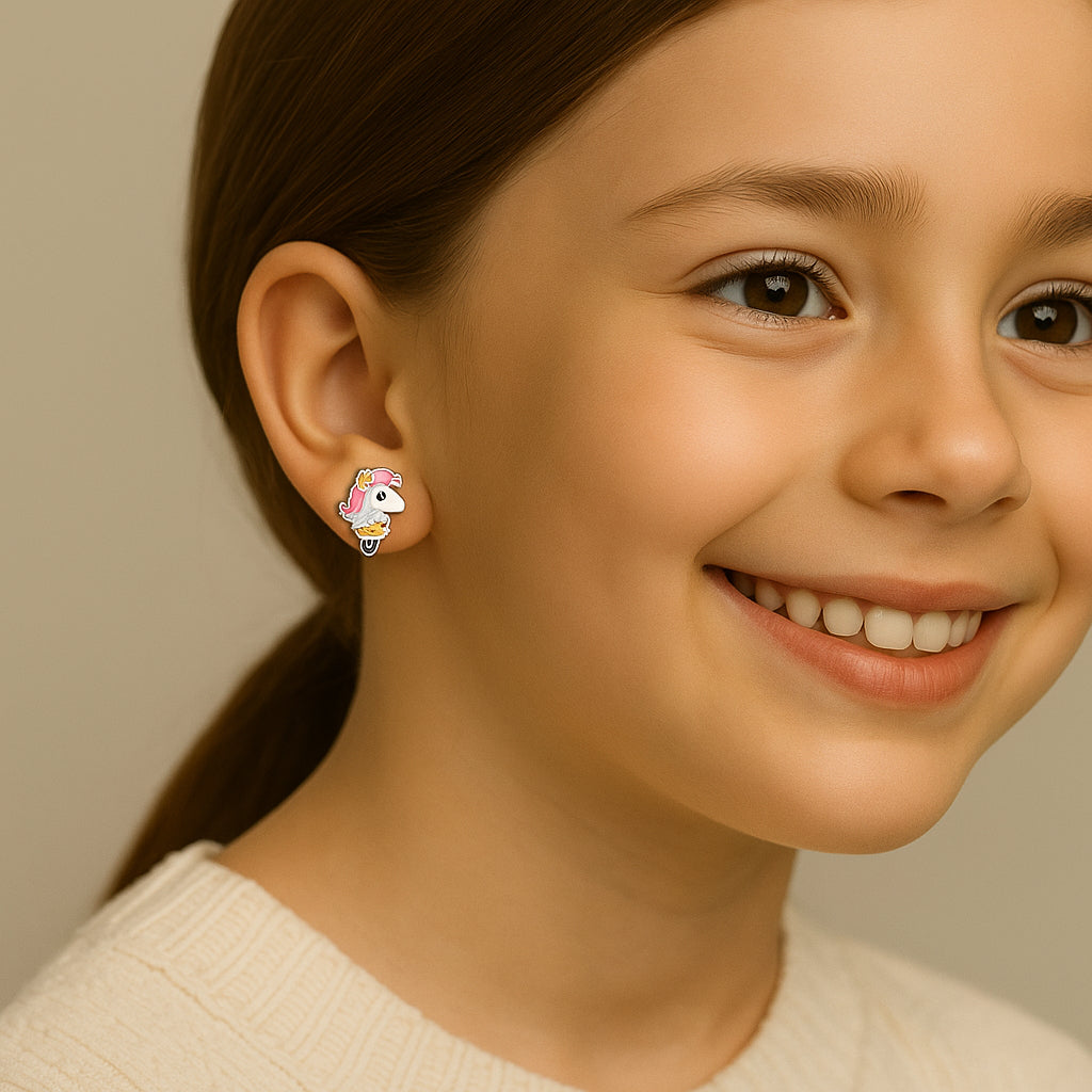 Aro con Tope Unicornio Esmaltado