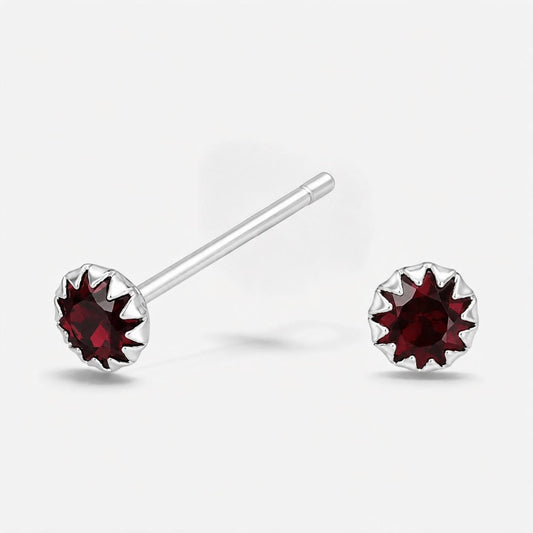 Piercing Circón Burdeo 3 mm