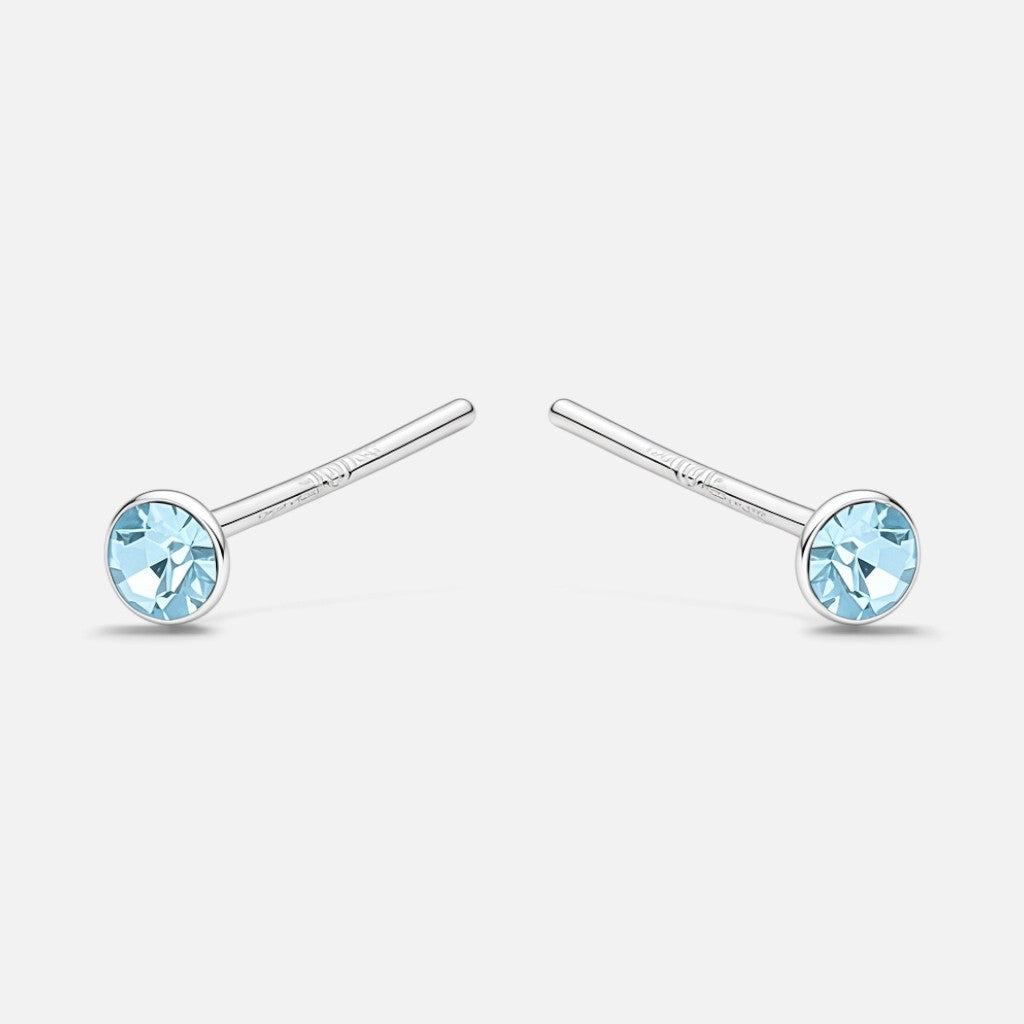 Aro Piercing Cristal Celeste 2 mm