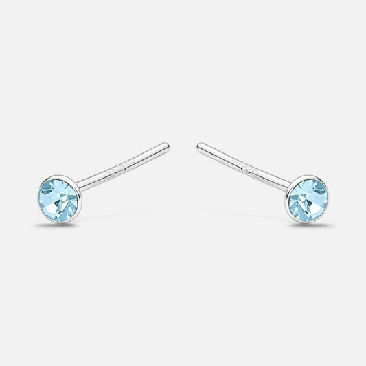 Aro Piercing Cristal Celeste 2 mm