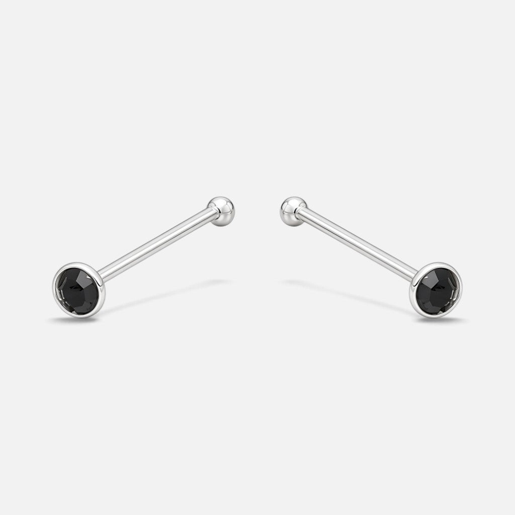 Piercing Circón Ónix 1 mm
