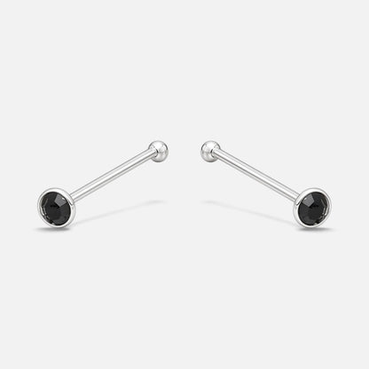 Piercing Circón Ónix 1 mm