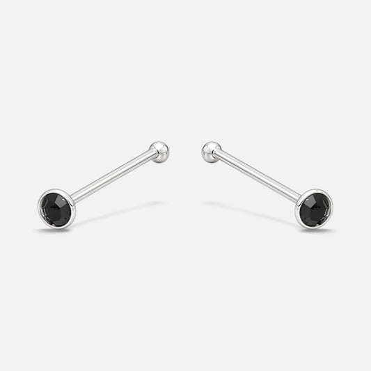 Piercing Circón Ónix 1 mm
