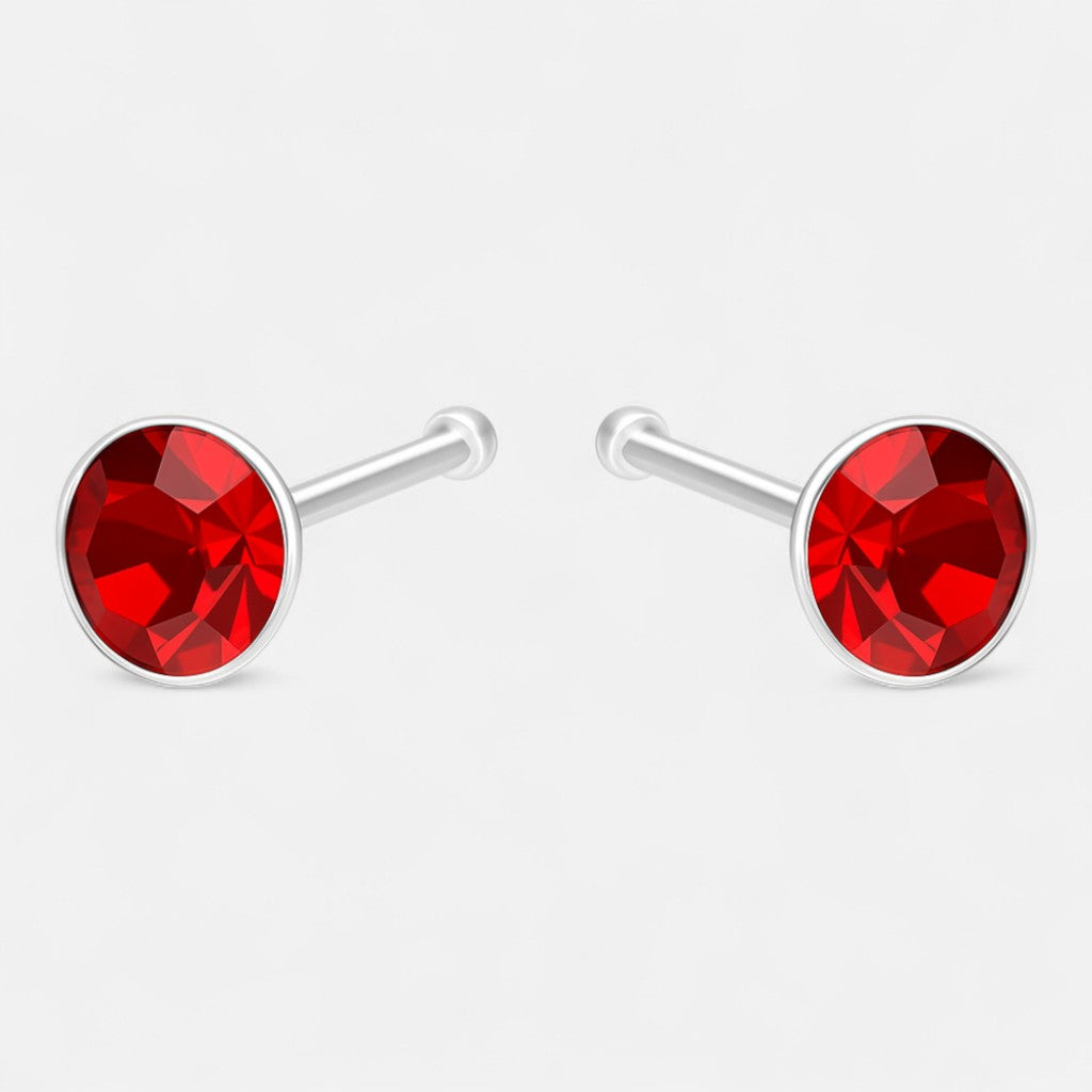 Piercing Circón Rubí 3 mm