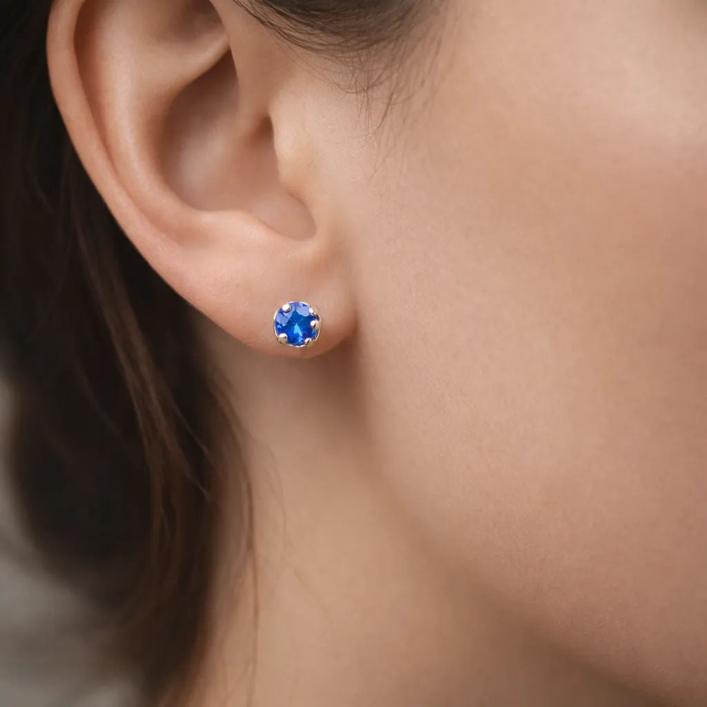Piercing Circón Zafiro 2 mm