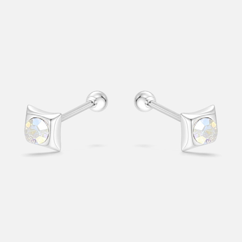 Piercing Circón Tornasol 3x3 mm