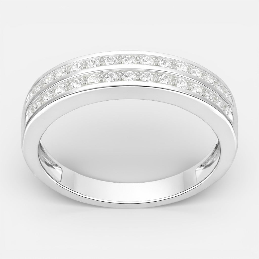 Anillo Cintillo Líneas Circones