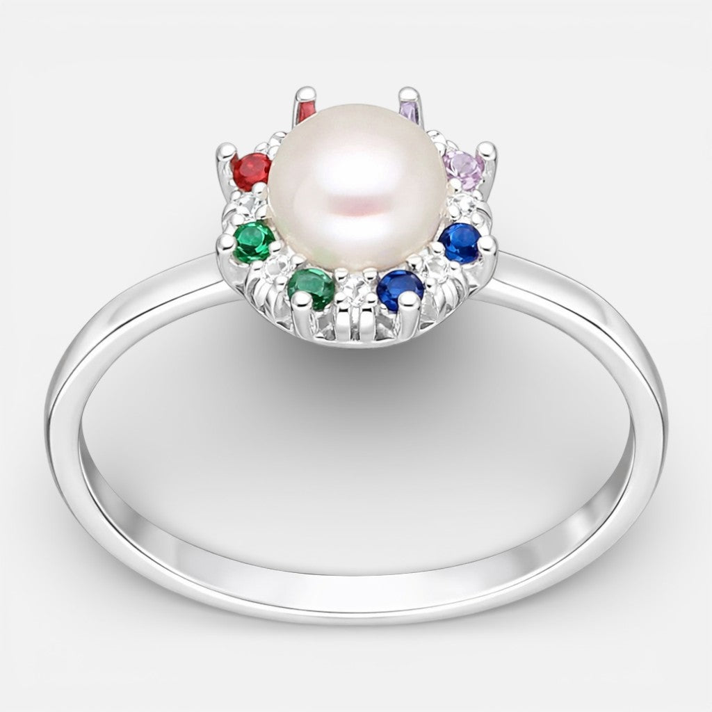 Anillo Perla Circones Multicolor
